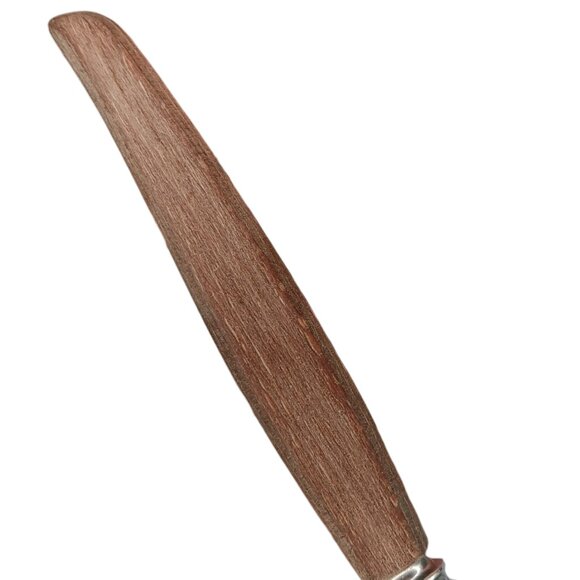 Vintage Glosswood Cutlery Tableware 6 Steak Knives 6 Forks Wood Handle & Box - Picture 14 of 14